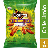 Doritos Dinamita Chile Limon Flavored Tortilla Chips Bolsa de 4 oz