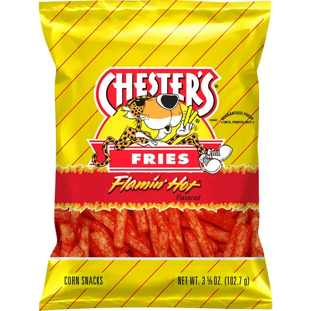 Chester's Fries Corn Snacks Flamin' Hot Flavored 3 5/8 oz