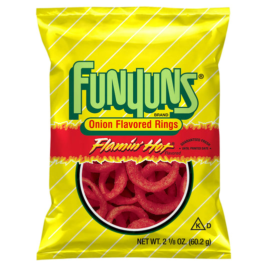 Funyuns Anillos con sabor a cebolla Flamin' Hot 2.125 oz