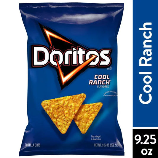 Doritos Cool Ranch - Chips de tortilla con sabor a bolsa de 9.25 oz