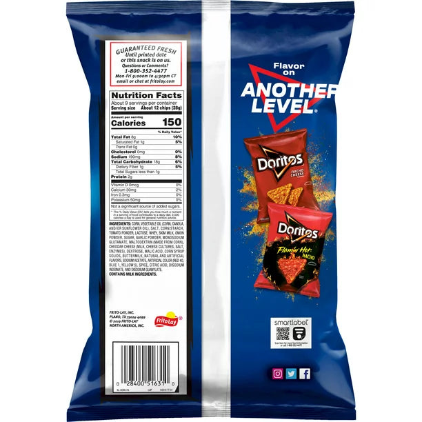 Doritos Cool Ranch Flavored Tortilla Chips 9.25 oz Bag