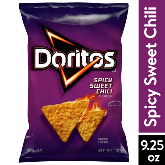 Doritos Spicy Sweet Chili Chips de tortilla con sabor a bolsa de 9.25 oz