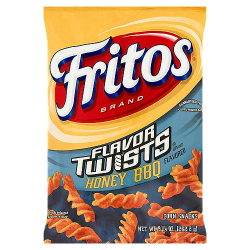 Fritos Flavor Twists Honey BBQ Flavored Corn Snacks 9 1/4 oz
