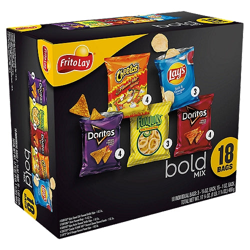 Frito Lay Snacks Bold Mix 17.25 Ounce