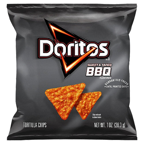 Doritos Sweet Tangy BBQ Chips de tortilla con sabor a 1 oz