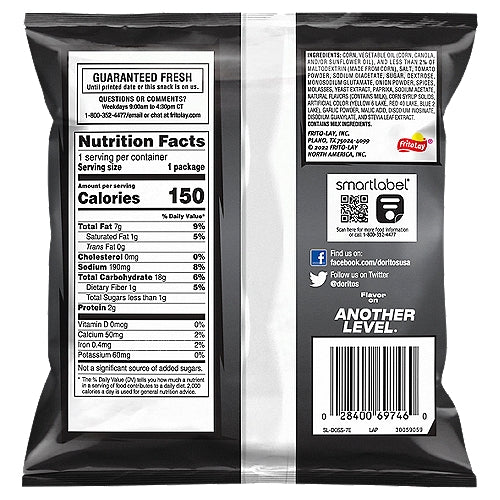 Doritos Sweet Tangy BBQ Flavored Tortilla Chips 1 oz