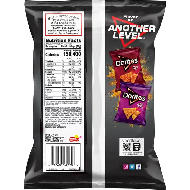 Doritos Sweet & Tangy BBQ 2.75 oz Bag