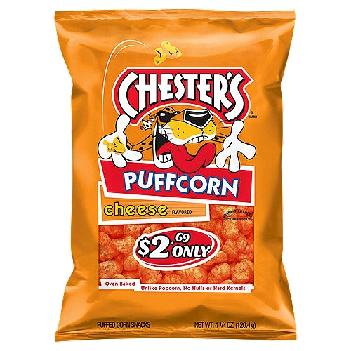 Chester's Cheese Flavored Puffed Corn Snacks 4.25 oz