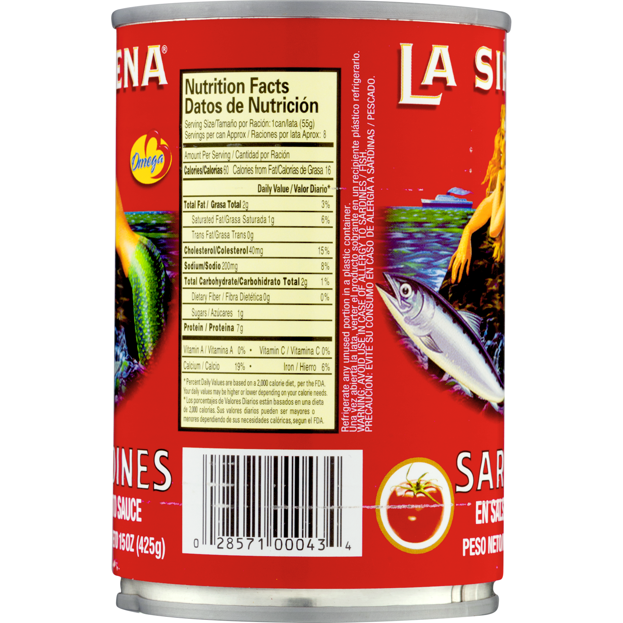 La Sirena Sardines in Tomato Sauce 15oz