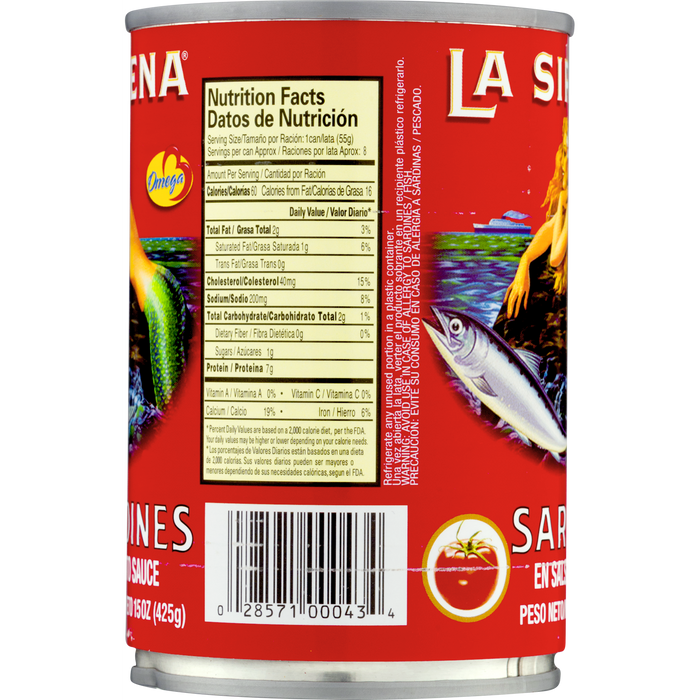 La Sirena Sardines in Tomato Sauce 15oz