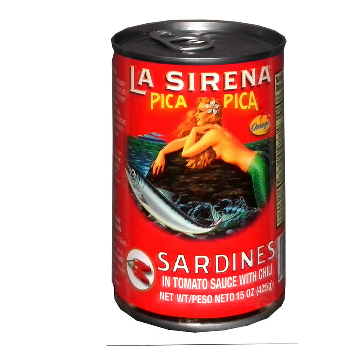La Sirena Sardinas Pica Pica en Salsa de Tomate Picante 15oz