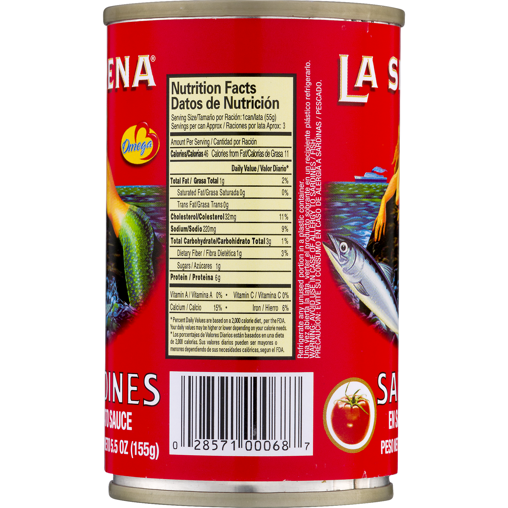 La Sirena Sardines in Tomato Sauce 5.5oz