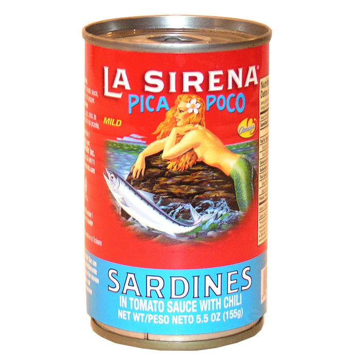La Sirena Sardines Pica Poco in Mildly Spicy Tomato Sauce 5.5oz