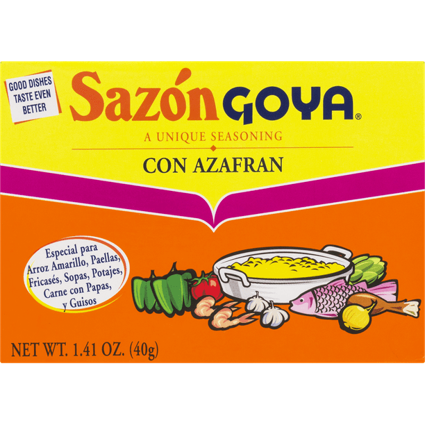 GOYA Sazon Azafran Condimento 1.41 Oz