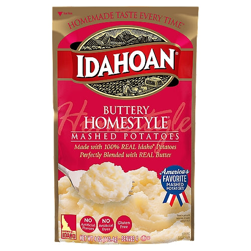 Idahoan Buttery Homestyle® Mashed Potatoes 4 oz Pouch