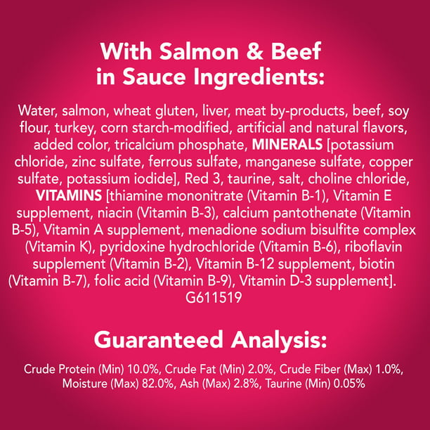 Friskies Prime Filets Salmon & Beef in Sauce Wet Cat Food 5.5 oz Can