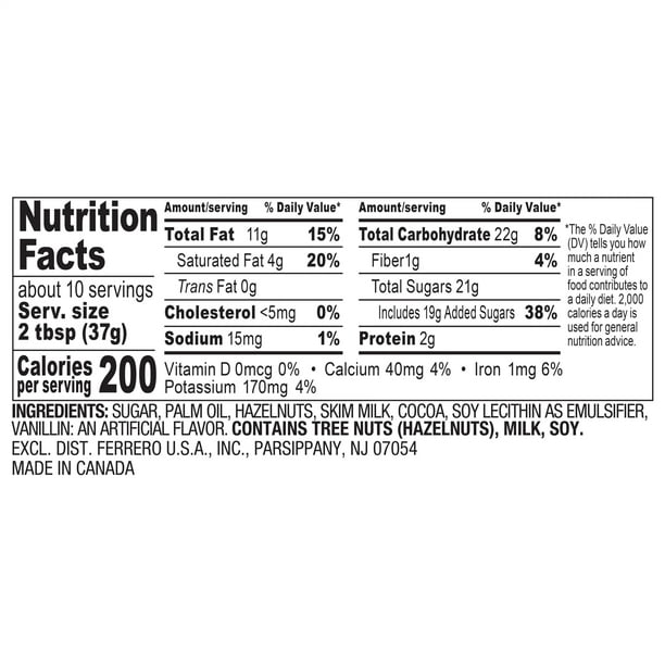 Nutella Hazelnut Spread with Cocoa for Breakfast 13 oz Jar