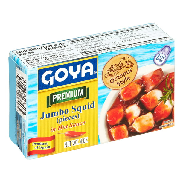 Goya Premium Jumbo Squid en salsa picante 4 oz