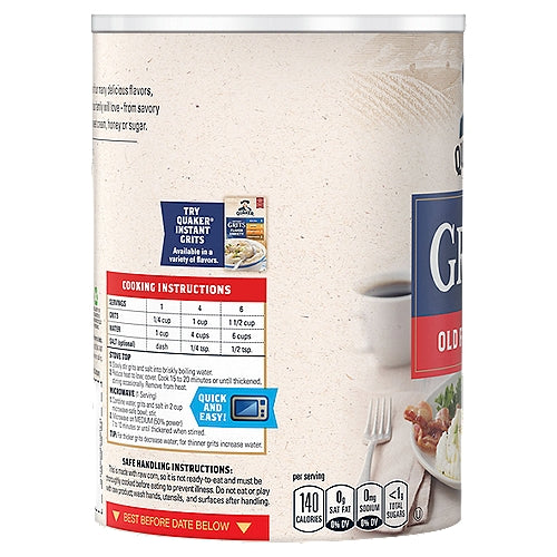 Quaker Old Fashioned Grits 24 oz