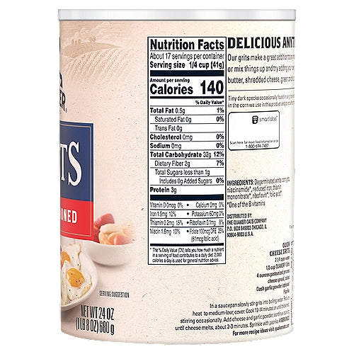 Quaker Old Fashioned Grits 24 oz