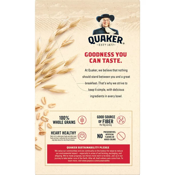 Quaker Instant Oatmeal Regular 9.8 Oz 10 Packets