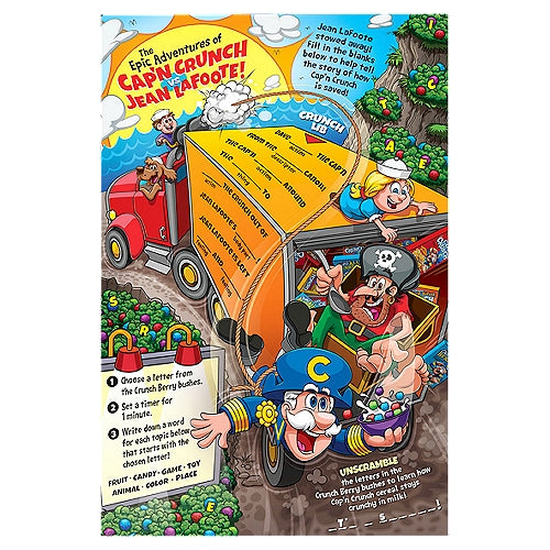 Cap'n Crunch's Sweetened Corn & Oat Cereal Opps! All Berries Naturally & Artificially Flavored 10.3