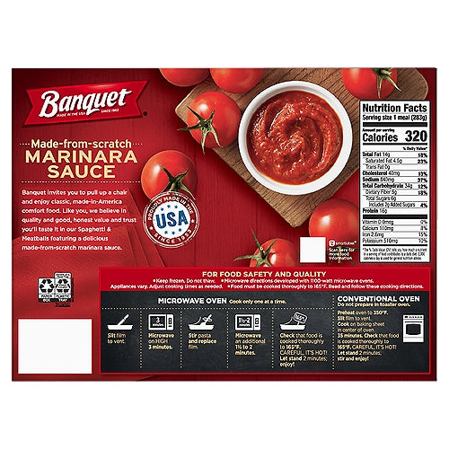 Banquet Spaghetti & Meatballs 10 oz