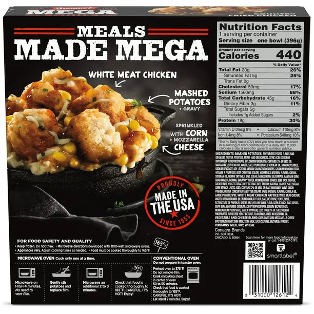Banquet Mega Bowls Country Fried Chicken 14 oz