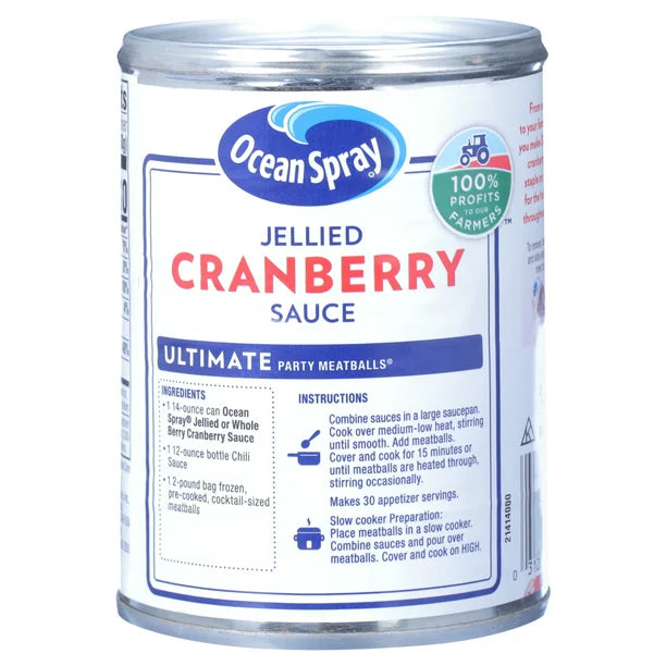 Ocean Spray Jellied Cranberry Sauce 14 oz Can
