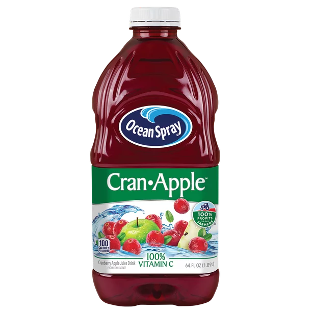 Bebida de jugo de manzana y arándano Ocean Spray 64 fl. Onz.