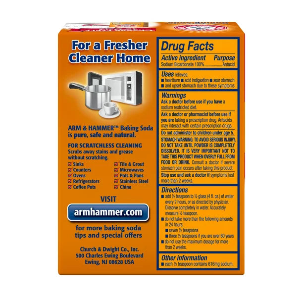 Arm Hammer Pure Baking Soda 8 oz.