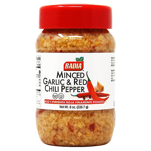 Badia Minced Garlic & Red Chili Pepper 8 oz