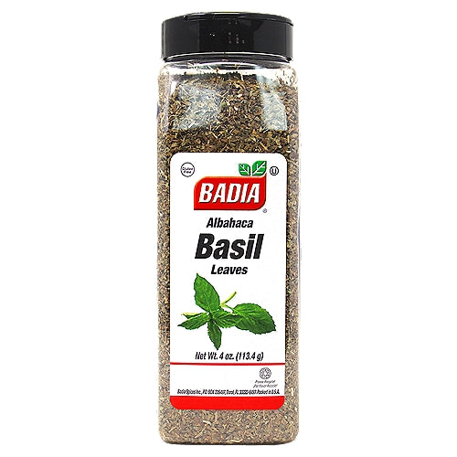Hojas de albahaca Badia 4 oz