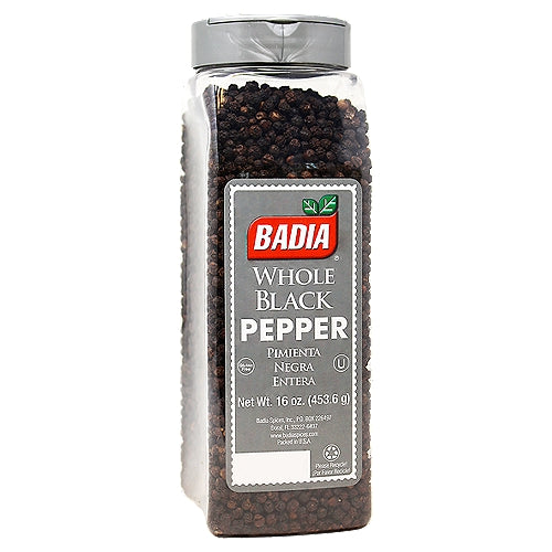 Badia Pimienta Negra Entera 16 oz