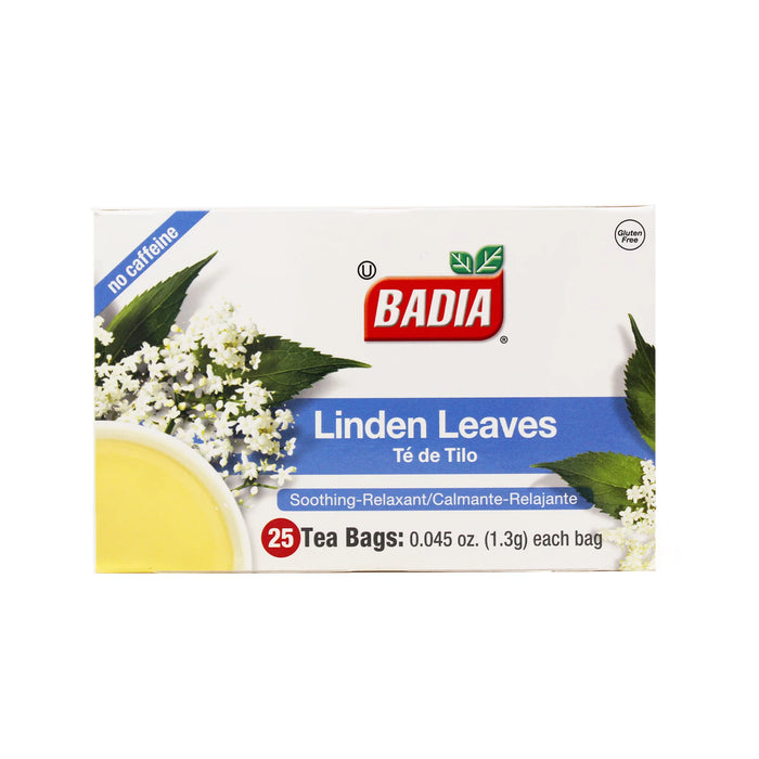 Badia Gluten-Free Linden Leaves Herbal Tea Bags 25 Ct