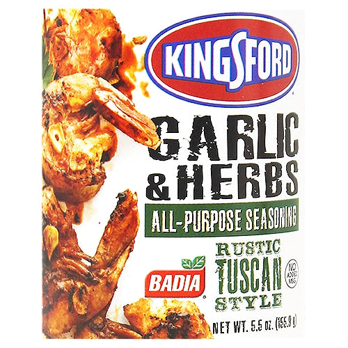 Badia Kingsford Garlic & Herbs All-Purpose Seasoning 5.5 oz