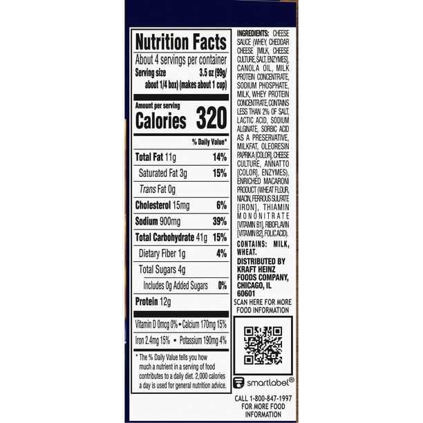 Kraft Deluxe Original Cheddar Macaroni and Cheese Dinner 14 oz Box