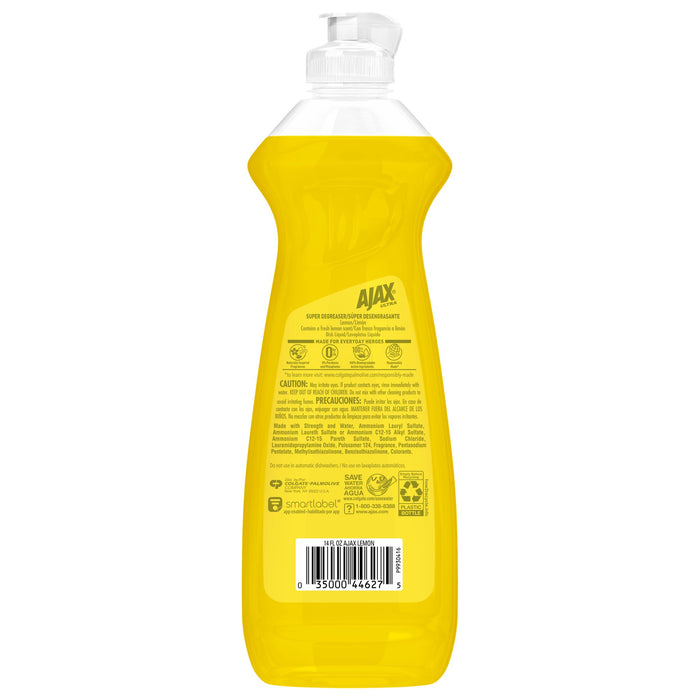 Ajax Ultra Triple Action Liquid Dish Soap Lemon - 14 fluid ounce