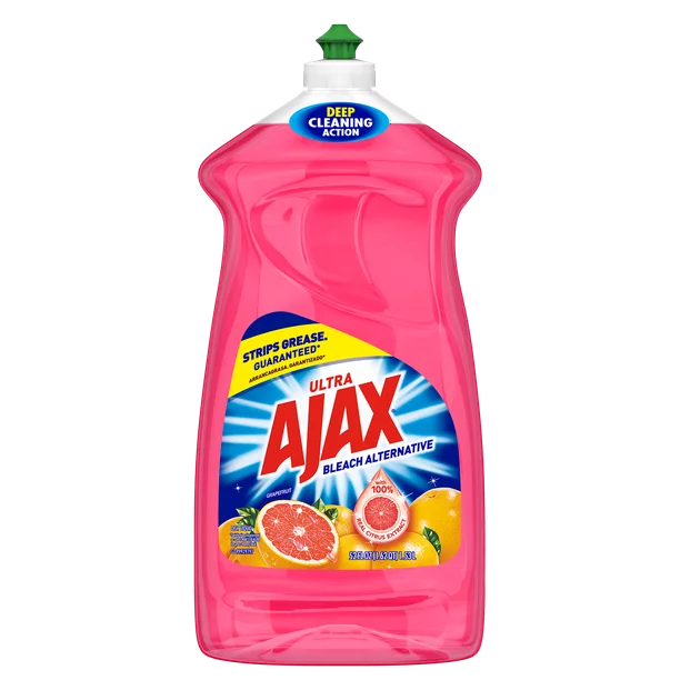 AJAX Ultra Bleach Alternative Liquid Dish Soap Grapefruit 28 Fluid Ounce