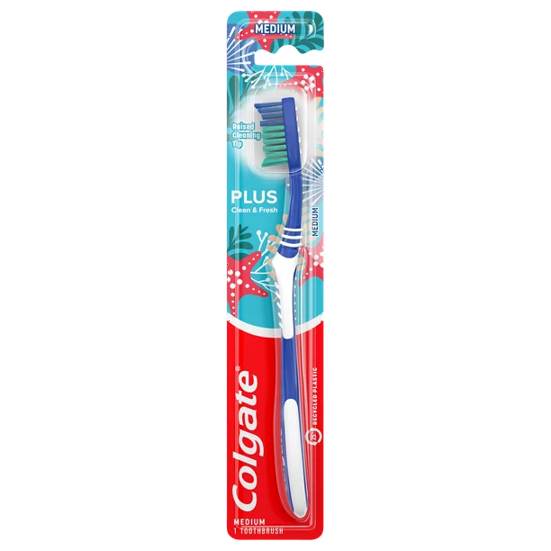 Colgate Cleaning Tip Plus Toothbrush Medium 1.0 CT
