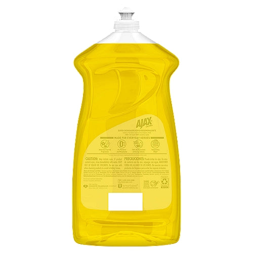 Ajax Ultra Super Degreaser - Jabón líquido para lavar platos, aroma a limón, 52 onzas líquidas
