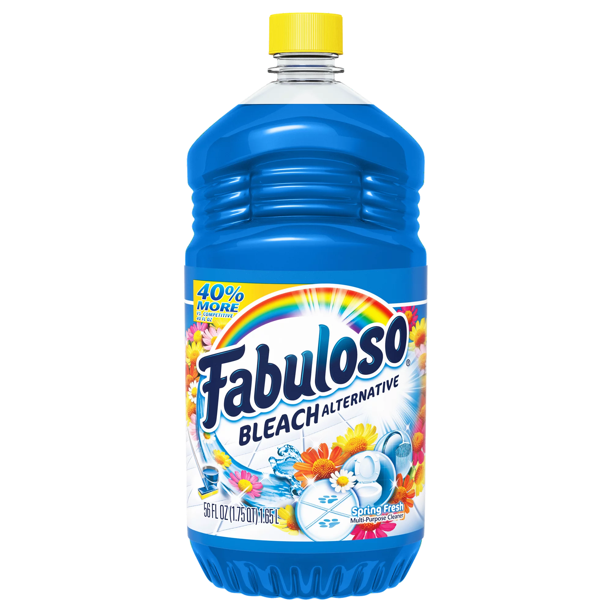 Fabuloso Limpiador líquido multiusos con lejía alternativa Spring Fresh - 56 onzas líquidas