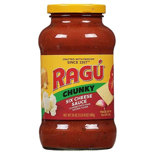 Ragú Chunky Salsa Seis Quesos 24 oz
