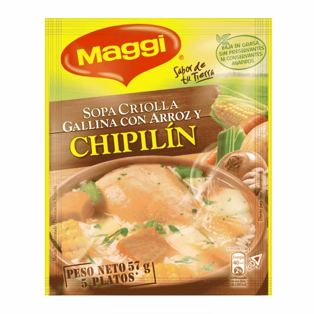 Maggi Sopa Criolla Chipilin 12g