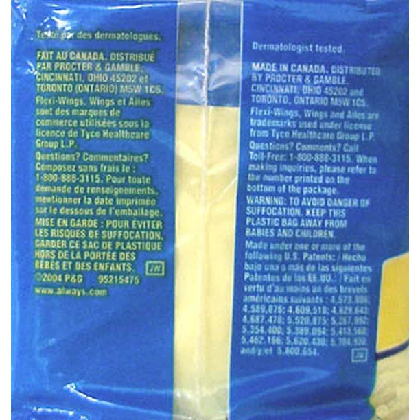 Always Maxi Regular Flexi-Wings Pads 10 ea