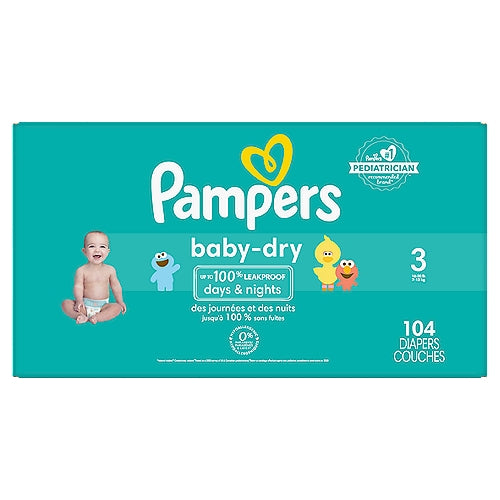 Pampers Baby-Dry Diapers Super Pack Size 3 6-10 kg 104 count