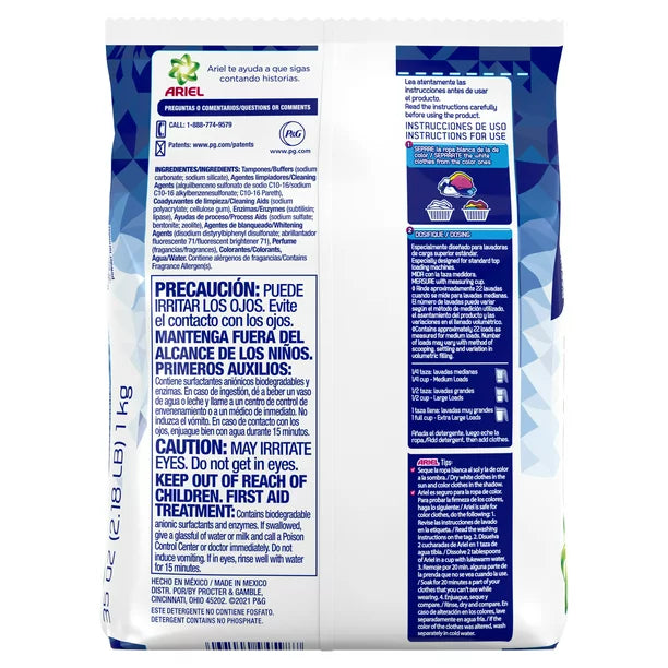 Ariel Laundry Detergent Powder Original 22 Loads 35 oz