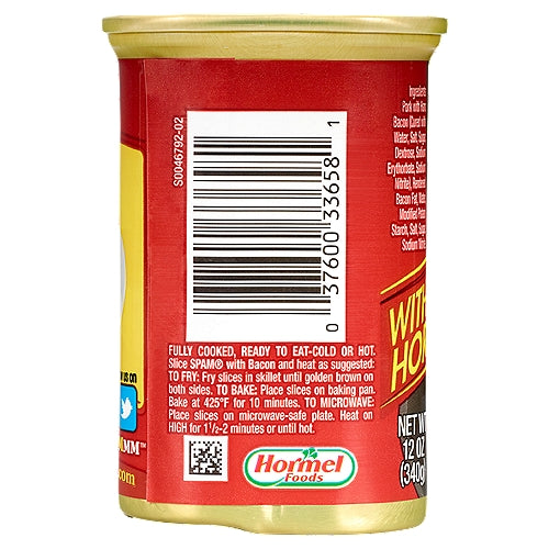 Spam Bacon with Real Hormel Canned Meat 12 oz