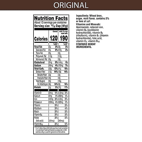 Kellogg's All-Bran Original Cold Breakfast Cereal 18.6 oz
