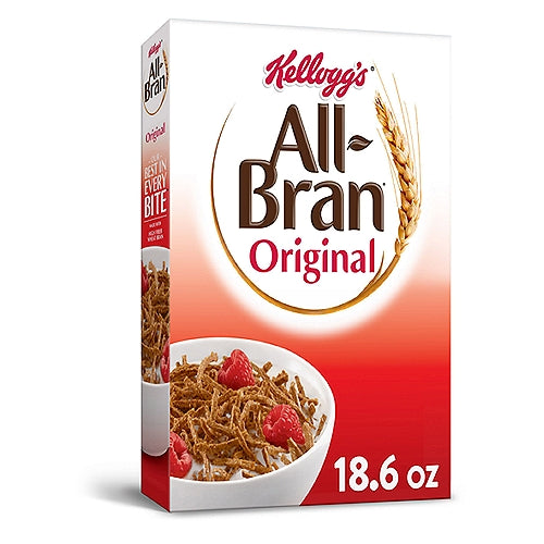 Kellogg's All-Bran Original Cold Breakfast Cereal 18.6 oz